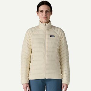 Patagonia Down Sweater Jacket Birch Winter White / Women LG / LIKE NEW!